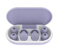 Reusable Soft Silicone Earplugs with 45dB Noise Reduction for Sleep, Swimming, Focus, and Quiet Environments Featuring 5-Layer Soundproofing (Purple)