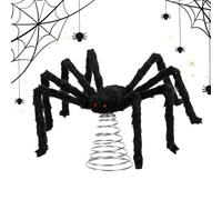 Reusable Spiral Base Gothic Tree Topper Black Large Spooky