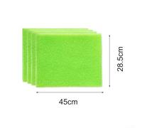 Reusable Sponge Liners for Fridge Drawer - Washable Moisture Absorbing Mat, Cut to Size, 23 x 22 cm, Pack of 6, Green(four)