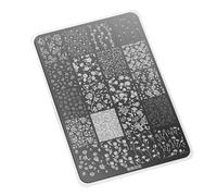 Reusable Stainless Nails Template Tool 50+ Intricate Patterns Nails Stamping Plate for Professional Manicurists Nail Stamp Template