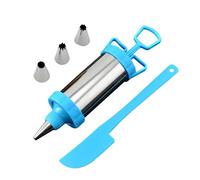 Reusable Stainless Steel Cake Decorating Syringe - Kitchen Tool Set for Baking Creams and Biscuits for Professional Results | Stainless Steel Cake Tools Icing Pastries