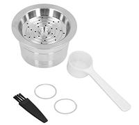 Reusable Stainless Steel Coffee Capsule, Refillable Coffee Pod for Cafissimo Machine, DIY Coffee Filter with Cleaning Brush, Compatible with Tchibo Cafissimo Systems