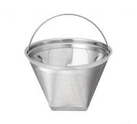 Reusable Stainless Steel Coffee Filter for 12 Cup Drip Brewers Compatible with Most Standard Basket Models (natural)