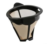 Reusable Stainless Steel Conical Coffee Filter with Hanging Handle, Fine Mesh for Richer Flavor & Easy Cleaning, Dishwasher Safe Alternative to Paper Filters
