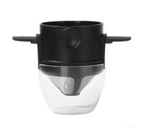 Reusable Stainless Steel Folding Coffee Filter Funnel for Pour Over Coffee Maker Paperless Design Suitable for Travel and Hiking (B)