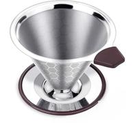 Reusable Stainless Steel Pour Over Coffee Filter - Paperless Coffee Dripper