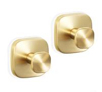 Reusable Stainless Steel Suction Cup Hook with Strong Hold for Organizing, Suitable for Use on Tiles, Glass, or Other Smooth Surfaces in Various Home Spaces (gold)