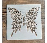 Reusable Stencils,20x20cm Butterfly Stencils for Painting on Wood DIY Craft Paint Template for Wall Scrapbook Home Décor Pattern A