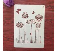 Reusable Stencils,29x21cm Flower Leaf Layering Stencil for Painting on Wood,Wall,Fabric,Rock,Sign,DIY Art Projects Style 8