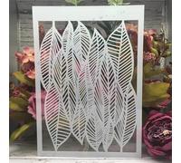 Reusable Stencils,A4 29cm Branch Rose Flower Stencils for Painting on Wood,Wall,Furniture,Floor,Layering Templates for Crafts DIY Home Décor Style K