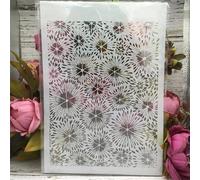 Reusable Stencils,A4 29cm Branch Rose Flower Stencils for Painting on Wood,Wall,Furniture,Floor,Layering Templates for Crafts DIY Home Décor Style D