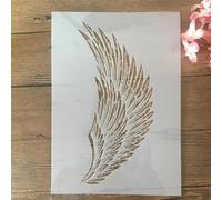 Reusable Stencils,A4 29cm Eagle Wing Stencils for Painting on Wood,Wall,Furniture,Floor,Layering Templates for Crafts DIY Home Décor