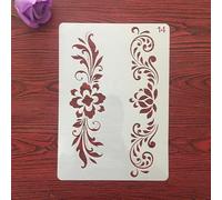 Reusable Stencils,A4 29cm Flower Leaf Layering Stencil for Painting on Wood,Wall,Fabric,Rock,Sign,DIY Art Projects Style 10