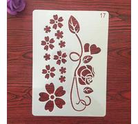 Reusable Stencils,A4 29cm Flower Leaf Tree Layering Stencil for Painting on Wood,Wall,Fabric,Rock,Sign,DIY Art Projects Style 3