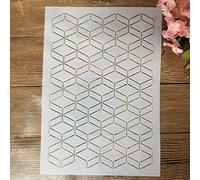 Reusable Stencils for Painting,A4 29cm Thin Dot Line Rainy Drop DIY Layering Stencils for Painting on Wood,Canvas,Floor,Wall,Tile Fabric,Furniture I