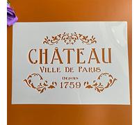 Reusable Stencils for Painting on Wood,A4 29x21cm Chateau Drawing Art Template for Scrapbooking Reusable Stencils Wall Décor