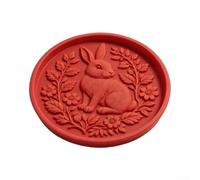 Reusable Stepping Stone 30cm Red Concrete Template Artistic Design | Customizable with pigments pebbles tiles or glass beads suitable for gardens patios and walkways beginner friendly process