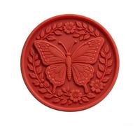 Reusable Stepping Stone 30x30cm Garden Path Paver Red Art-Shaped | Customizable for surface for pigments or tiles User-friendly for DIY Decorative bird motif for gardens patios or paths