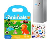 Reusable Sticker Book, Educational Activity Book, Learning Toy, Interactive Design with Pages Practice and Fun, Colorful Stickers for Creativity, for Children Early Learning Motor Skills Home