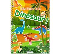 Reusable Sticker Book for 2 3 4 Year Olds Kids, Toddler Sticker Books 1-2 Years + 8 Scenes + 2 Matching Games + 53 Large Dinosaur Stickers Kids Travel Essentials (Dinosaur)