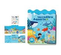 Reusable Sticker Book - Jelly Stickers For Toddlers, Waterproof Sticker Books Kids Stickers Activity Book, Fun Travel Toys For Road Trip, Car & Airplane, Educational Learning Gifts