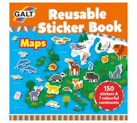 Galt Toys, Reusable Sticker Book - Maps, Sticker Books, Ages 3 Years Plus