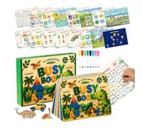 Reusable Sticker Book Reusable Dinosaur Stickers Sensory Interactive Toys