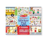 Reusable Sticker Pad - My Town: Activity Books - Coloring/Painting/Stickers
