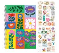 Reusable Sticker Storage Pad, B5 Size Stickers Collecting Album, 80 Pages With 2 Sheets Stickers, Sticker Collection Book Blank Release Paper Sticker Saver Keeper Holder for Kids, Adults