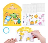 Reusable Stickers Books for Toddler, Reusable Homeschool Quiet Activities Matching Game, Toddler Travel Toys for Kids, for New Year Birthday Christmas Holiday Festive