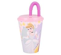 Reusable Stor Disney Princess Reusable Children's Re-usable Tumbler with Lid and re-usable Straw 430 ml