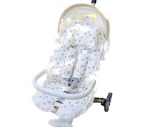Reusable Stroller Seat Covers 2pcs/3pcs/4Pack Breathable Cotton Pillow Decorative Lace Four Seasons Use Lace Trim Stroller Seat Cushion