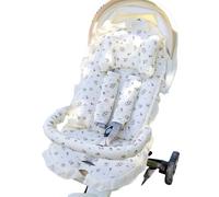 Reusable Stroller Seat Covers 2pcs/3pcs/4Pack Breathable Cotton Pillow Decorative Lace Four Seasons Use Lace Trim Stroller Seat Cushion