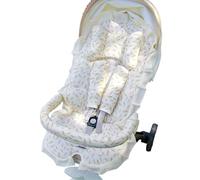 Reusable Stroller Seat Covers 2pcs/3pcs/4Pack Breathable Cotton Pillow Decorative Lace Four Seasons Use Lace Trim Stroller Seat Cushion