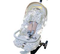 Reusable Stroller Seat Covers 2pcs/3pcs/4Pack Breathable Cotton Pillow Decorative Lace Four Seasons Use Lace Trim Stroller Seat Cushion