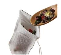 Reusable Tea Filter Bags Food Grade Empty Teabags with String Heat Seal for Loose Tea 50/100 pcs Multiple Sizes(8x10cm,100pcs)