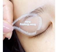 Reusable Teardrop Eyebrow Ruler, 1-Minute Fast Brow Shaping Tool, PMU Microblading Permanent Makeup Stencil