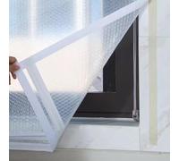Reusable Thermal Window Film with Thick PVC Bubble Wrap and Secure Stitching, Designed for Energy Saving and Cold Weather For Protection (100 * 100cm)