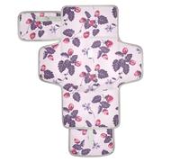 Reusable Toddler Changing pad with Tissue Pocket Changing Pads for Changing Table with Built-in Pillow Old Slow Style Strawberry Purple Red