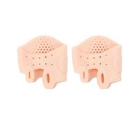 Reusable Toe Splitter Separator for Foot Care Ergonomic Silicone Breathable Ventilated Comfortable Cooling Spacer Men Women Durable Hygroscopic Nude
