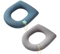 Reusable Toilet Seat Cover with Hook and Soft Padding Mat for Home or Guest Bathrooms Provides Warmth and Gentle Touch on Skin