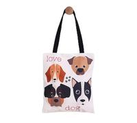Reusable Tote Bag for Women - Cute Shoulder Bag with Magnetic Buckle & Zipper Pocket Durable Fabric Aesthetic Gift, Brown