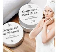 Reusable Travel Towel Compressed, Larger and Thicker Compressed Towel Tablets, Disposable Bath Towel for Camping Hiking Beach Swim(39x27 inch,3 Pack)