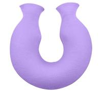 Reusable U-Shaped Hot Water Bottle with Soft Plush Cover - Dual Nozzle Neck Heat Pack for Women Men, Relieves Tension and Fatigue, Ideal for Winter, Bedtime, and Office Use (Purple)