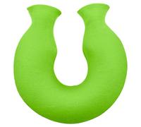Reusable U-Shaped Hot Water Bottle with Soft Plush Cover - Dual Nozzle Neck Heat Pack for Women Men, Relieves Tension and Fatigue, Ideal for Winter, Bedtime, and Office Use (Green)