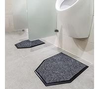 Reusable Urinal Floor Mats (2 Pack) - Absorbent & Washable Bathroom Rug, Non-Slip Urine Carpet for Men’s Restroom, Deodorizing Floor Protector, Pee Pad