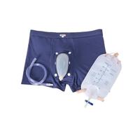 Reusable Urinary Receiver for Men Elderly Urine Collector Kit Panties Fixed Urine Catheter Urinary Bag for Urine Incontinence (L)