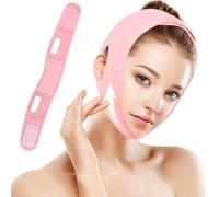 Reusable V Line Lifting Mask Chin strap for sleeping, Face Lift Prevent Sagging, V Line Lifting Mask for Women, Jaw Exerciser(COLOR:Pink)