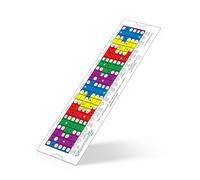 Reusable Visual Scale Guide for Guitarists, Slide Rule Chart for Learning Pentatonic, Diatonic & Modal Patterns, Beginner to Pro Training Aid.