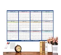 Reusable Wall Calendar for 2025 - Monthly Dry Erase Planner | Double-Sided Erasable Yearly Calendar for Living Room, Bedroom or , Perfect Organization Tool for